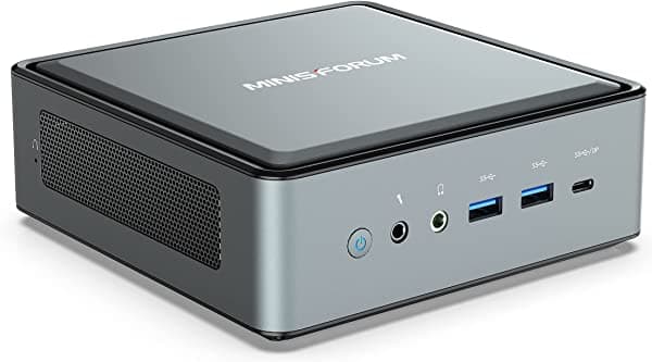 Minisforum Deskmini Um450 Mini Pc Amd Ryzen 5 4500U Windows 11 Pro Micro Computadora Ddr4 16Gb Ram + 512Gb Ssd 2Xhdmi/1Xusb-C 4K 60Hz Salida 2.5Gbps Lan Usb 3.2 Bluetooth Amd Radeon Graphics Pc Pequeña