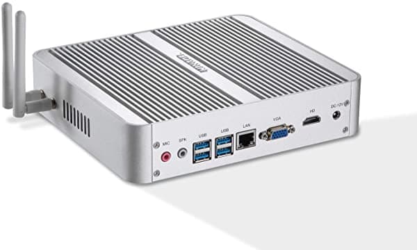 Kingdel Mini Desktop Computadora Fanless Nuc Intel I5 8Th Gen. 4 Cores Cpu Gb Ram Gb Ssd+Tb Hdd 4096X2304 Hdmi Lan Vga 4Xusb 3.0 Wi-Fi Windows 10 Pro NC780-8250U