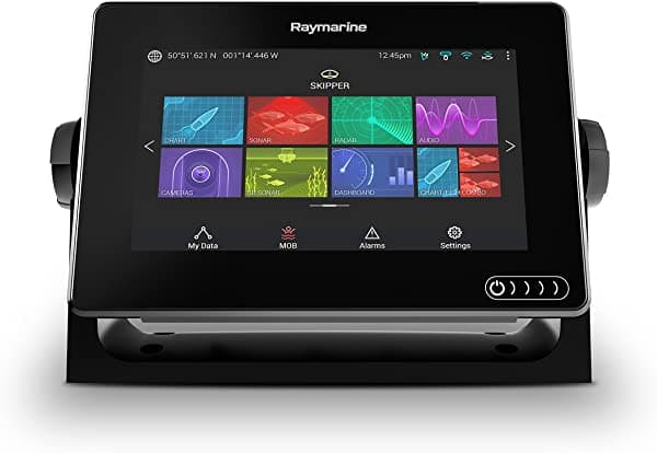 Raymarine Axiom 7 - ecosonda con GPS integrado WiFi sonar CHIRP y DownVision con transductor y Navionics+ 7" (E70364-02-NAG)