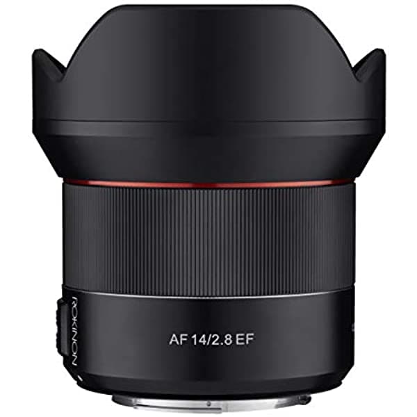 Rokinon AF 0.551 in F2.8 weather sealed enfoque automático gran angular lente Canon EF black (IO14AF-C) lente de gran angular