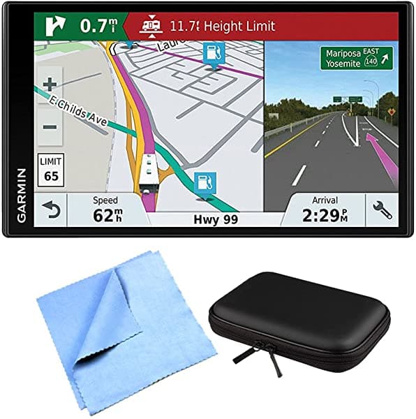 Garmin RV 770 NA LMT-S navegador GPS para RV para entusiastas del camping con estuche rígido kit incluye PocketPro XL estuche rígido y paño de limpieza E4GRRV770LMTS