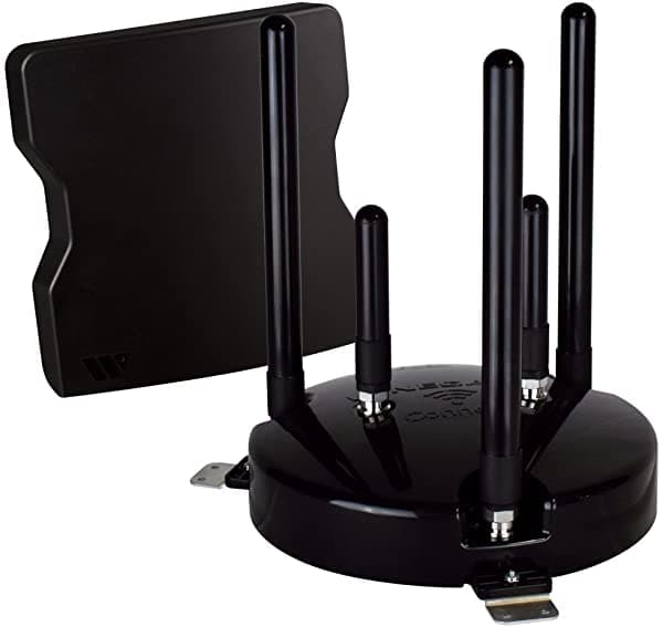 Winegard Wf-3000 White Connect Wf1 Extensor De Wifi (Internet Rv Seguro 3 Antenas De Gran Rendimiento Potenciador De Wifi Rv Unidad De Exterior Blanca) (Wifi + 4G Lte) Negro (Black Odu) WF-4035