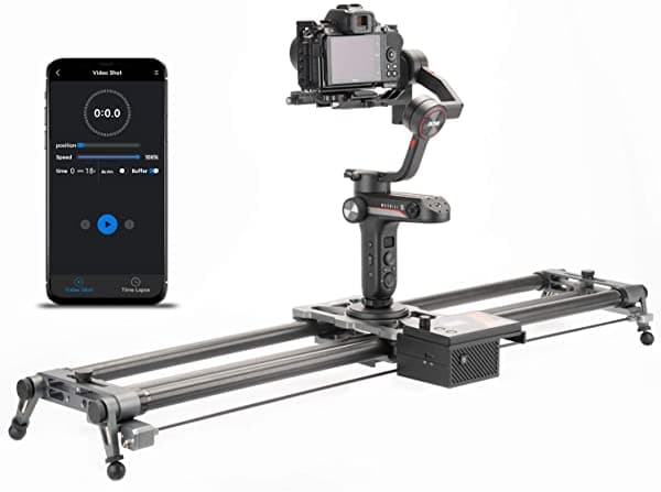 YC Onion Yc Cebolla Motorizada Cámara Deslizante 39.4 In / 39 '' Carril De Cámara Con Control De App De Fibra De Carbono 3-4 O 5 Ejes Video Slider Dolly Track Motion Rail Compatible Con Dji Y Zhiyun Estabilizador Hot-dog_120