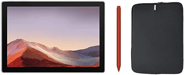 Microsoft Surface Pro 7+ Tableta 2 En 1 Pantalla Táctil De 12.3 Pulgadas Intel Core I3 De 11ª Generación 8 Gb De Ram Ssd De 128 Gb Windows 11 Home Con Lápiz De Superficie Rojo Y Manga Platino
