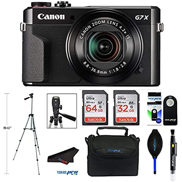 Canon Powershot G7 X Mark Ii Cámara Digital Con Wi-Fi Y Zoom Óptico 4.2X (Negro) + Pixibytes Pro Bundle G7XII