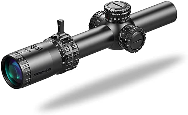 Swampfox - Mira Telescópica De Tubo Arrowhead Campo De Visión Más Amplio Compatible Con Condiciones De Muy Poca Luz Tamaño De Retícula Consistente