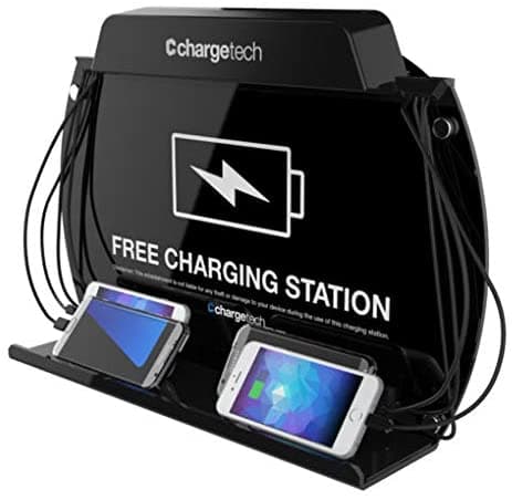 Chargetech - Base De Carga Para Teléfonos Celulares Montados En La Pared Cables De Alta Velocidad Para Todos Los Dispositivos Cables Totalmente Personalizables Y Arte De Fondo | Modelo Wm9