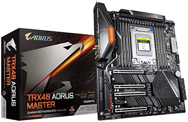Gigabyte Trx40 Aorus Master (Strx Amd Trx40/Als-Array Disipador De Calor 16+3 Fases Infineon Digital Vrm/3X Pcie 4.0X4 M.2/Intel Wifi 6/5Gbe+1Gbe Lan/E-Atx/Amd Motherboard)