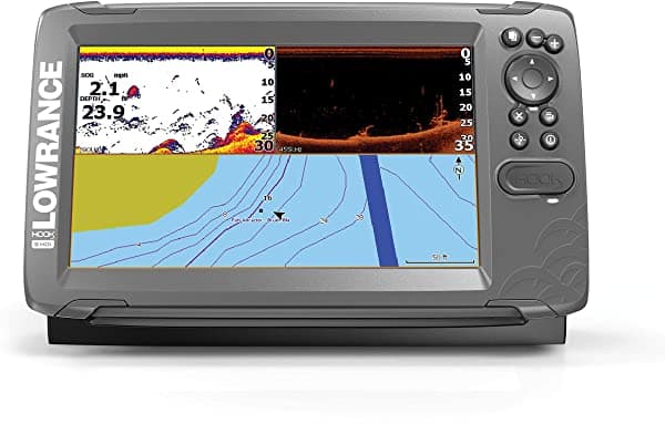 Lowrance Hook2 - Ecosonda con transductor SplitShot y tarjeta de mapas Navionics de EE. UU. 000-14298-001