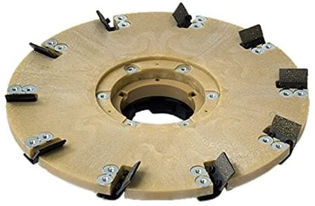 Diamabrush Por Malish 92160120210 16-Inch Revestimiento/Herramienta De Extracción De Masilla Para Hormigón 25 Grano Sentido Antihorario Con Np9200 Plato De Embrague Y 1.5-Inch Riser