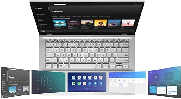 Asus Vivobook S14 S432 Fhd Cpu Intel Core I7-8565U 8 Gb De Ram 512 Gb Pcie Nvme Ssd Ir Cámara Windows 10 Home S432Fa-Ab74 Transparente Plateado
