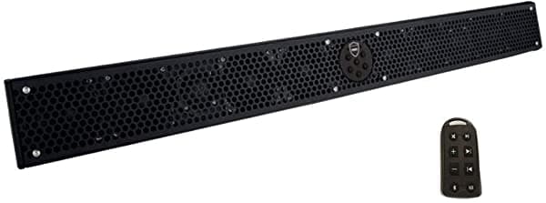 Wet Sounds Stealth 10 Ultra Hd 300W Barra De Sonido Amplificada Negra Marina Atv + Control Remoto