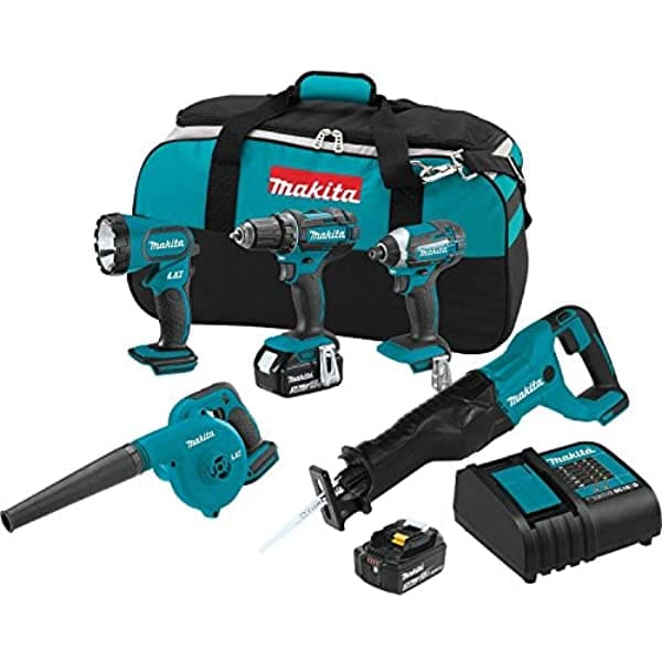 Makita Xt506S 18V Lxt Kit Combinado De 5 Piezas De Iones De Litio Inalámbrico