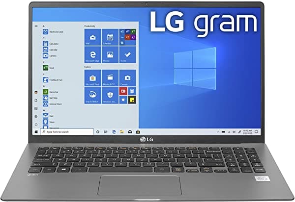 Lg Gram 15Z90N Laptop Ips Ultraligera De 15.6 Pulgadas (1920 X 1080) Intel Core I7 De 10ª Generación 16 Gb De Ram Ssd De 1 Tb Windows 10 Home Usb-C Hdmi Entrada De Auriculares Color Plateado 15Z90N-R.AAS9U1