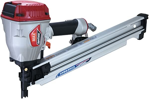 Max Usa Corp Superframer Sn883Rh3 - Clavadora De Cabeza Redonda Completa De 21 Grados Hasta 3-1/4 Pulgadas