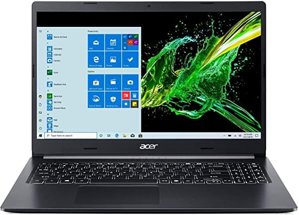 Acer Aspire 5 A515-55T-53Ap Pantalla Táctil De Alta Definición De 15.6 Pulgadas Intel Core I5-1035G1 De 10ª Generación Memoria Ddr4 De 8 Gb Unidad De Estado Sólido Ssd Nvme De 256 Gb Wifi 6 Cámara Web De Alta Definición Teclado Retroiluminado Windows 10 Home