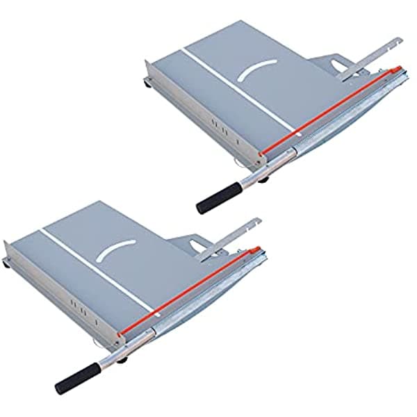 Roof Zone Cortador De Tejas De Fibra De Vidrio Y Asfalto Con Mango De Transporte Protector De Dedos Y Medidor De Ángulo Para Cortes De Valle Y Cadera (Paquete De 2) 2 x