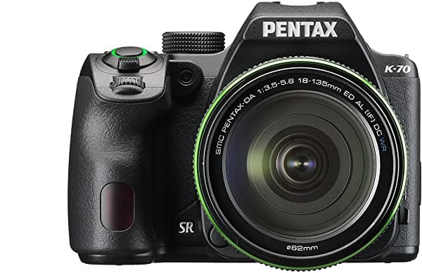 Pentax K-70 Dslr Sellado Por El Clima Camara 18-135 Mm Lente Negro 16256