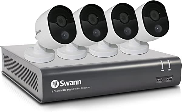 Swann Swdvk-845804-Us Full Hd (1920 X 1080P) Sistema De Cámaras De Vigilancia 8 Canales 1Tb Dvr Blanco