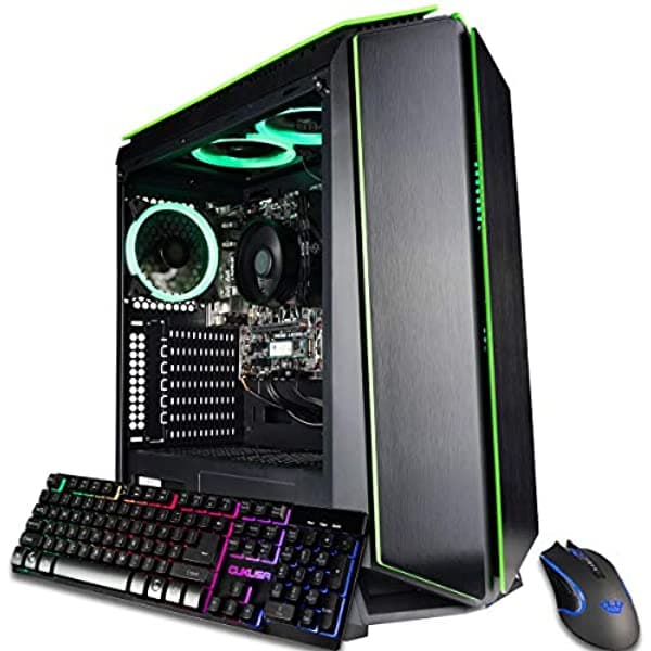 Computer Upgrade King Computadora De Escritorio Profesional Para Juegos Mantis V2 (Procesador Amd Ryzen 3 5300G 16 Gb Ddr4 Ram 512 Gb Nvme Ssd Amd Radeon Rx 5500 Windows 11H) Business Gamer