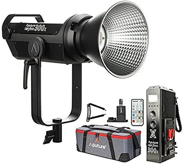 Aputure Ls 300 X Luz De Video Led Bicolor 2700-6500K 350W 24300Lux3.3 Ft Sidus Link App Y Control Remoto De 2.4 Ghz 9 Efectos De Iluminación Integrados Cct Preestablecidos LS 300x + Pergear Soft Diffuser