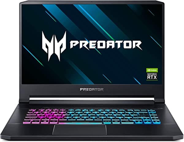 Acer Predator Triton 500 Thin & Light notebook gaming Intel Core i7-9750H GeForce RTX 2060 con 6GB 15.6" Full HD 144Hz 3ms IPS pantalla 16GB DDR4 512GB PCIe NVMe SSD RGB keyboard PT515-51-75BH