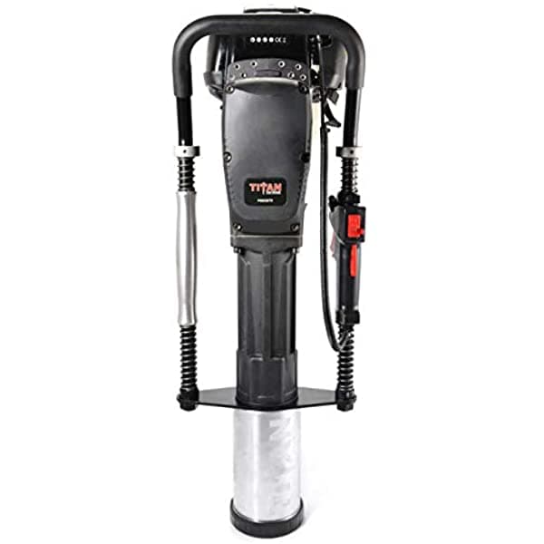 Titan Post Drivers Pgd3875 - Barril De 4 Pulgadas 13 Caballos De Fuerza 4 Tiempos Funciona A Gas Poste De Excavador