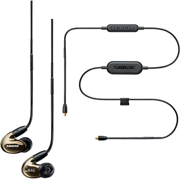 Shure SE846-BNZ+BT1 auriculares inalámbricos aislados Bluetooth cable de comunicación bronce