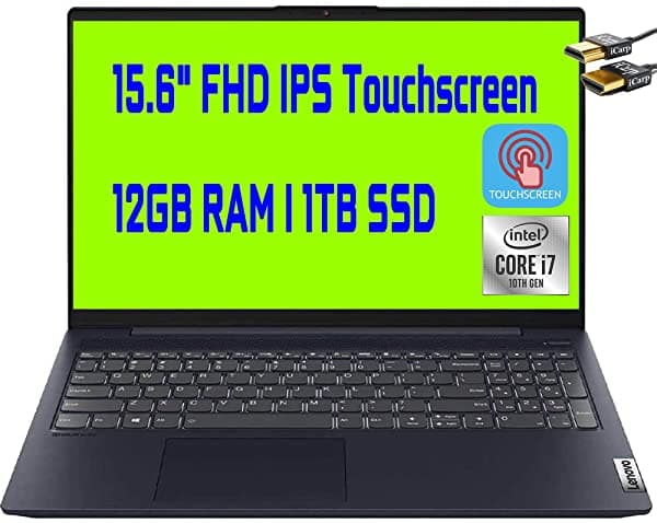 Último 2020 Lenovo Ideapad 5 15 Laptop De Negocios Intel Quad-Core I7-1065G7 15.6 Fhd Ips Touchsen Display 12Gb Ddr4 1Tb Ssd Facturante Teclado Dolby