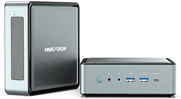 COOFUN Mini Pc Windows 11 Pro Hx90 Amd Ryzen 9 5900Hx 8 Núcleos Hasta 4.6 Ghz| 32 Gb Ram 512 Gb Pcie Ssd | Gráficos Radeon | Bluetooth Wifi Dual | 4K Hdmi X2/Displayport X2| 1X Rj45 |5X Usb 3.0