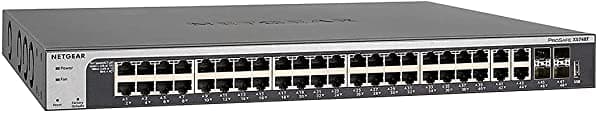 Netgear 48-Puerto 10 G De Ethernet Smart Switch Xs748T Administrado 4 X 10 Gigabit Sfp+ Escritorio O Rackmount Y Protección De Vida Útil Limitada XS748T-100NES