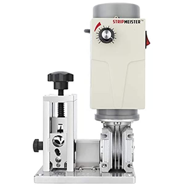 Stripmeister E250 Máquina De Pelar De Alambre Eléctrico Accionado Portátil. Este Pelacables Automático Tira Chatarra De Cobre Del Calibre #18 Incluyendo Romex Y Alambre Trenzado (Trenzado)