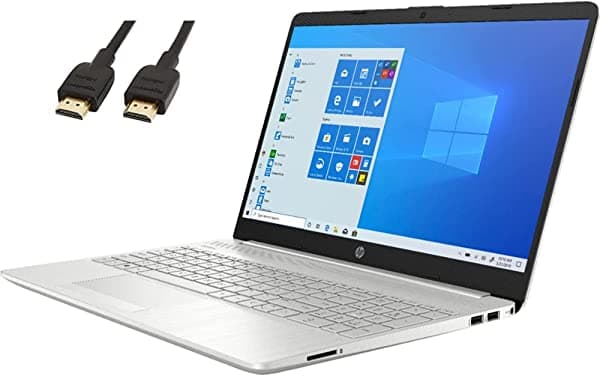 HP notebook con pantalla táctil HD modelo 2021 de 15.6 pulgadas Intel Core i5-1135G7 (supera al i7-1065G7) 16 GB de RAM SSD de 1 TB teclado retroiluminado HDMI Wi-Fi cámara web Windows 10 | cable HDMI Vaate HP Laptop