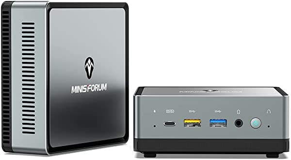 COOFUN Mini Pc Windows 11 Pro Nab5 Intel Core I5-12450H Procesador Up 4.4Ghz 16Gb Ram Ddr4 512Gb Pcie4.0 Ssd Dual 2.5 G Rj45 Lan Mini Computer2 X Hdmi4 X Usb Type-A3 X Usb Type-C Wifi 6 Bt5