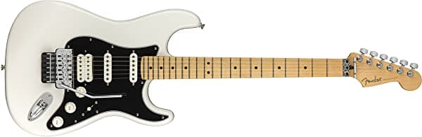 Fender Player Stratocaster - Guitarra Eléctrica Hss - Floyd Rose - Diapasón De Arce - Blanco Polar 1149402515