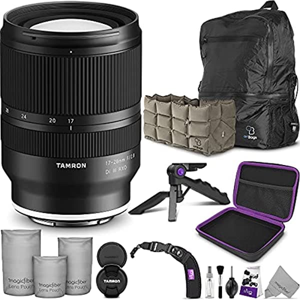 Tamron Lente Rxd De 0.669-1.102 In F/2.8 Di Iii Para Sony E Con Fotografía Avanzada Y Paquete De Viaje Tamron 17-28mm f/2.8