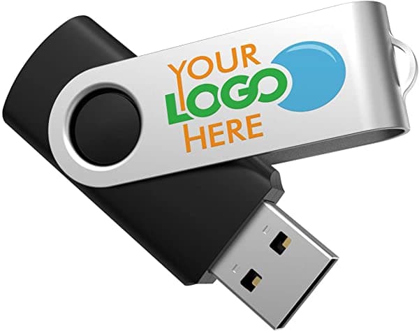 CustomUSB Unidades De Flash Usb Personalizadas Personalizado Más De 30 Colores Combos Y Logotipo En 2 Lados Ensamblados En Ee. Uu. Grado A Memory Black Body Sil AMZ-001-B-0090AA-RK-16GB-200