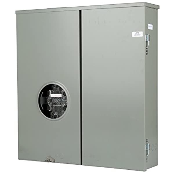 Siemens Mm0404L1400Rlm 400-Amp Medidor Bypass Con Palanca Combinación Principal Y Cubierta Sin Anillos