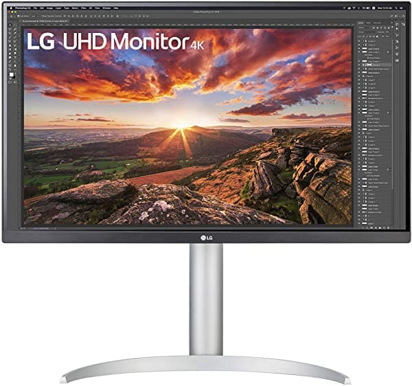 Lg Monitor 27Up850-W 27" Uhd (3840 X 2160) Pantalla Ips Vesa Displayhdr 400 Dci-P3 95% De Gama De Colores Usb-C Pantalla Prácticamente Sin Bordes Altura / Pivote/Inclinación Ajustable Color Plateado