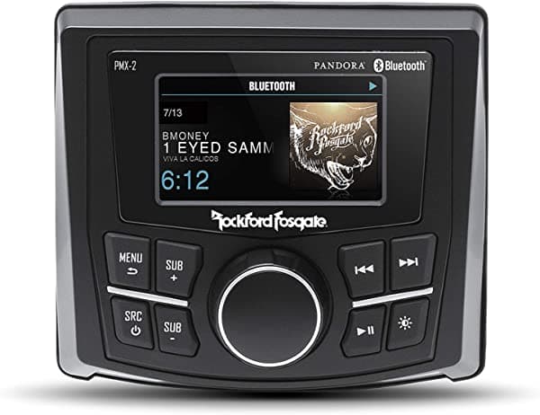 Rockford Fosgate PMX-2 Punch Marine Compact AM/FM/WB - Receptor Multimedia Digital de 2.7 Pulgadas