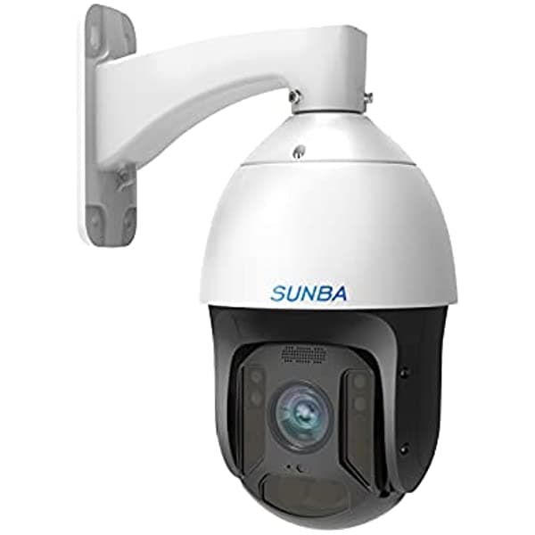 Sunba Cámara Ptz De Seguimiento Automático Ip Poe+ Al Aire Libre Para Rtmp Youtube Broadcasting Starlight 1080P Zoom Óptico 25X Domo De Transmisión En Vivo Con Audio Bidireccional Visión Nocturna De Hasta 1000 Pies (Illuminati-2W)