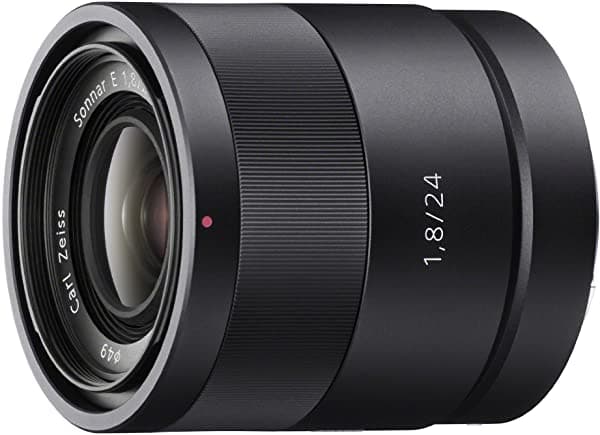 Sony Sonnar Te 24 Mm F1.8 Za Objetivo De Lente Fija Carl Zeiss Para Cámaras Con Montura Tipo E SEL24F18Z