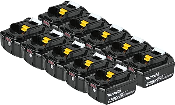Makita Bl1850B-10 - Batería De Iones De Litio (18 V 50 Ah 10 Unidades)