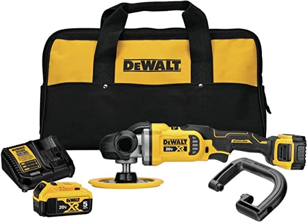 Dewalt 20V Max Xr Kit De Pulidora Inalámbrica Rotatorio Velocidad Variable 7 Pulgadas 7.087 In (Dcm849P2)