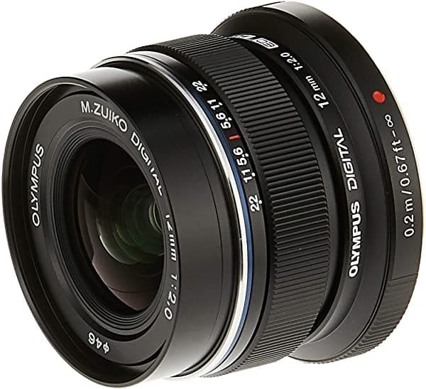 Olympus M.Zuiko Digital Ed 0.472 In F2.0 Lente Para Micro Cuatro Tercios Cámaras (Negro) V311020BU001