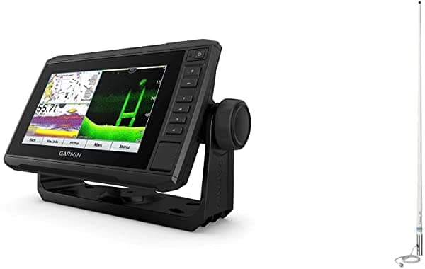 Garmin Echomap Uhd 74Cv 7 Pulgadas Con Pantalla Táctil De Asistencia Con Llave Con Transductor Bluechart G3 Y Gt24Uhd-Tm Y Antena Centenaria Vhf De 4 Pies