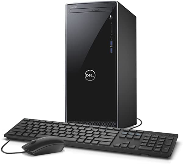 Escritorio Dell Inspiron Premium 2019 Intel De Seis Núcleos I5-9400 De 9ª Generación Ram De 12 Gb Ssd De 128 Gb + Unidad Dual Hdd De 1 Tb Wifi Bluetooth Dvdrw Hdmi Vga Teclado Y Mouse Usb Windows 10 Home Dell 3670 DT