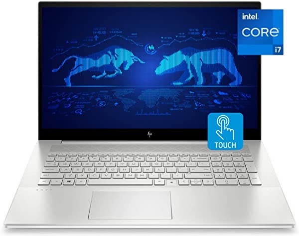 HP Envy 17T - Notebook de Alto Rendimiento Pantalla Táctil Full HD de 17.3 Pulgadas Procesador Intel Core i7-1165G7 Gráficos Intel Iris Xe 32 GB de RAM 1 TB SSD Teclado Retroiluminado Wi-Fi 6 Windows 11 Home 17t-ch000