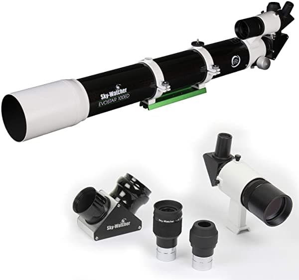 Sky Watcher EvoStar 100 APO Tubo Óptico Compacto - Refractor Doble para Astrofotografía y Astronomía Visual S11120