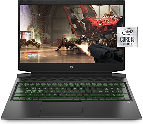 Hp Pavilion Gaming 16 Laptop Pc Nvidia Geforce Gtx 1650 Intel Core I5-10300H 8Gb Ddr4 Ram 512Gb Pcie Nvme Ssd 16.1" Full Hd Windows 10 Home Backlit Teclado (16-A0010Nr Shadow Black)